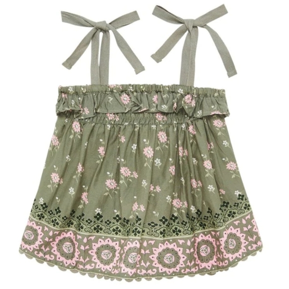 Spell & The Gypsy Collective Little Gypsies Lionheart Shirred Blouse 9Y - Picture 2 of 15